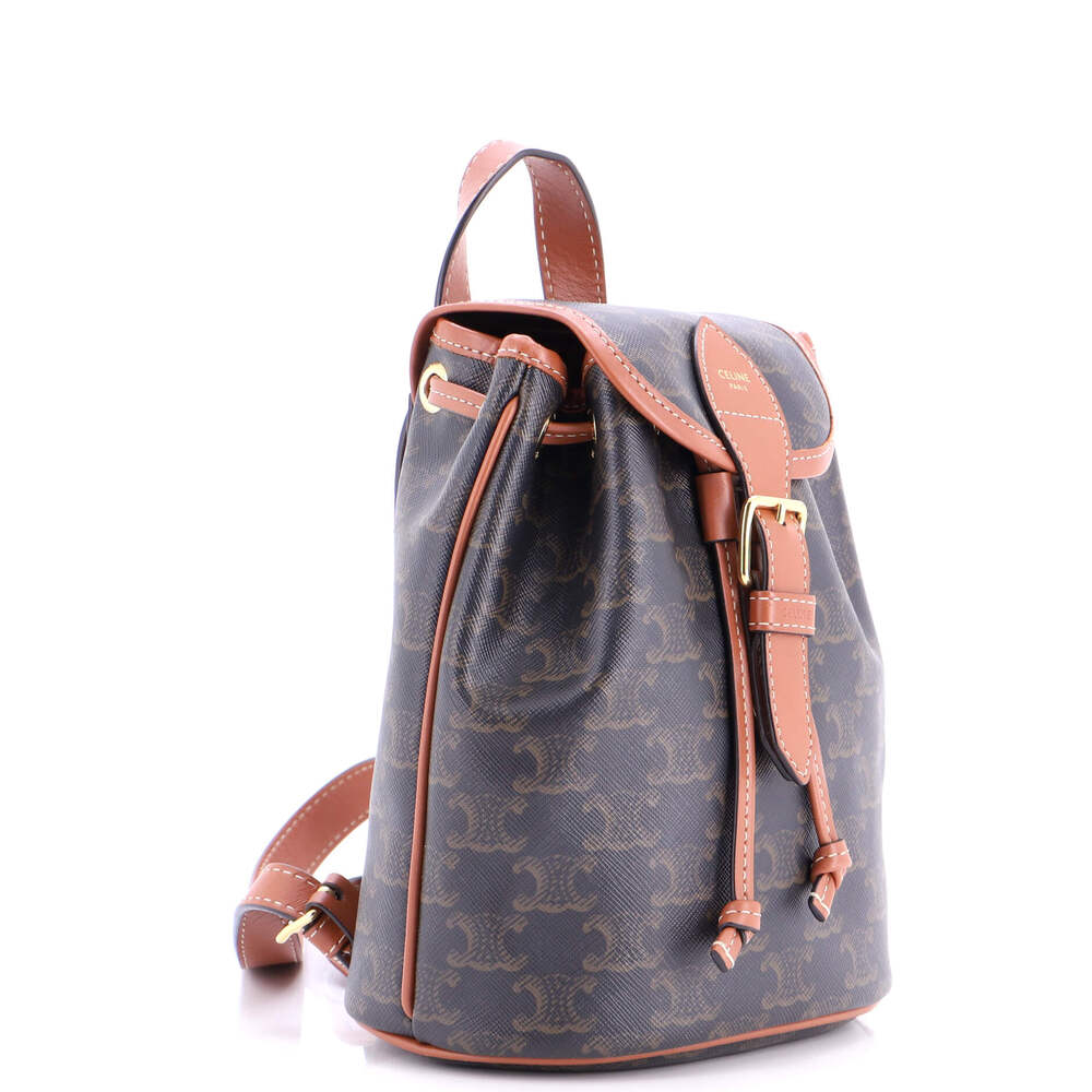 Celine Folco Backpack Triomphe Coated #247731C16B - Picture 2 of 6